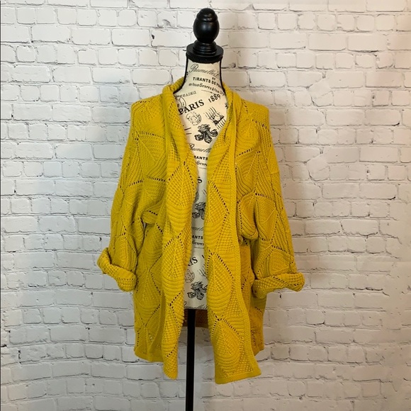 Maurices Sweaters - Maurices mustard cable knit cardigan XXL